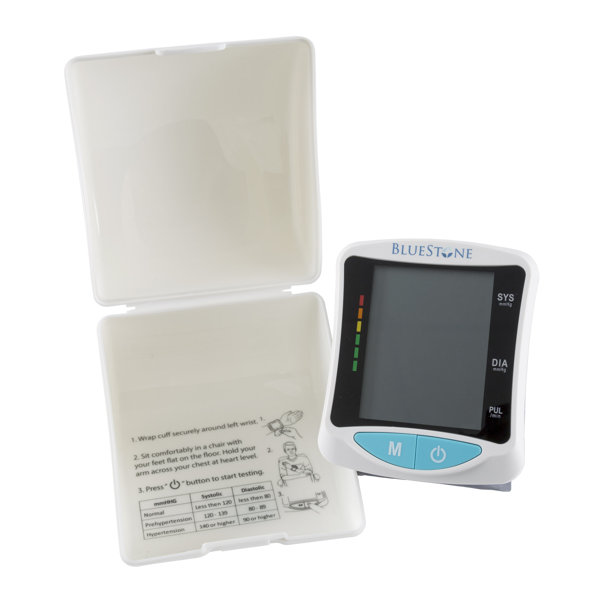 Bluestone Automatic Wrist Blood Pressure Monitor LCD Display, Fast